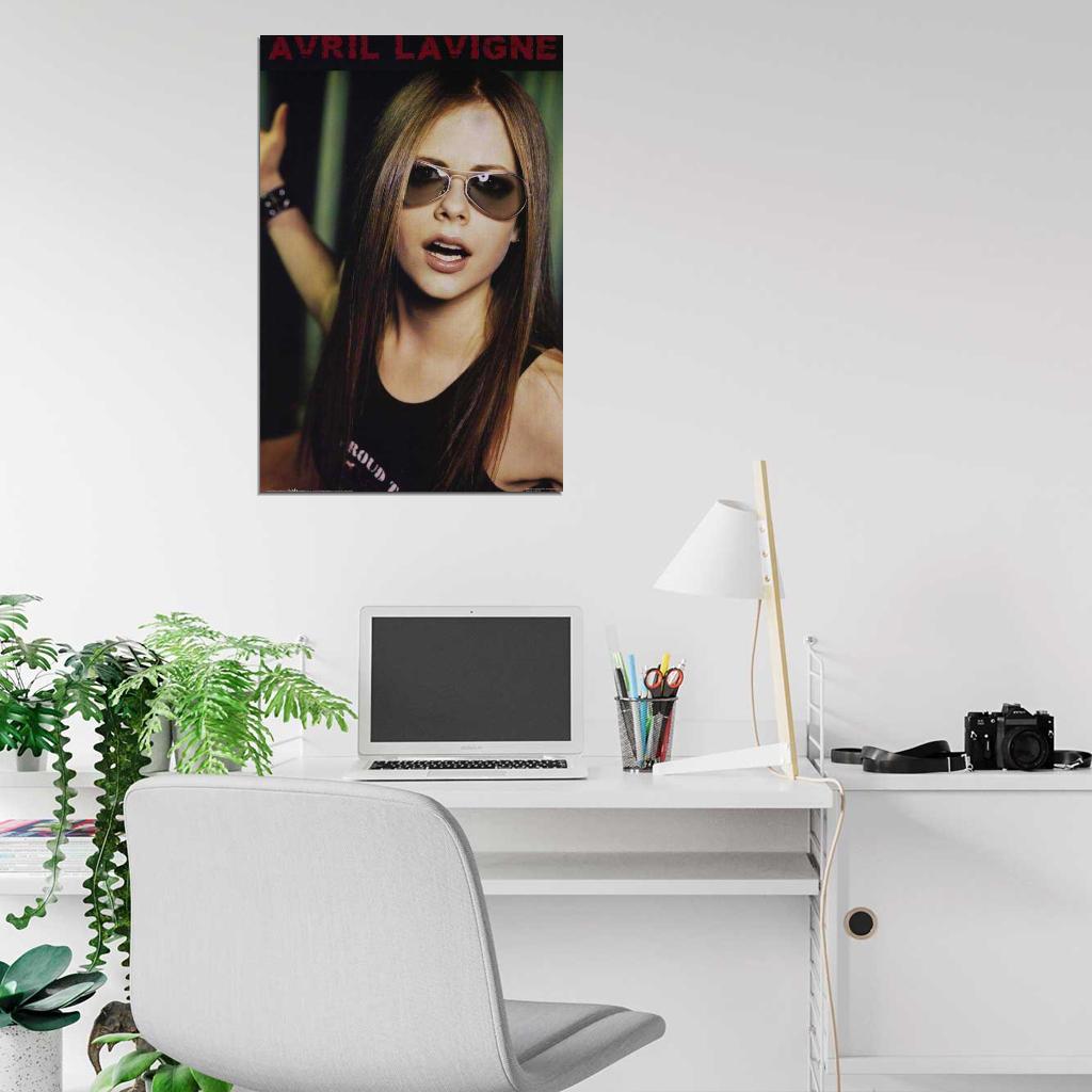 Avril Lavigne Decor Wall Print Poster - Rockstar Vibes