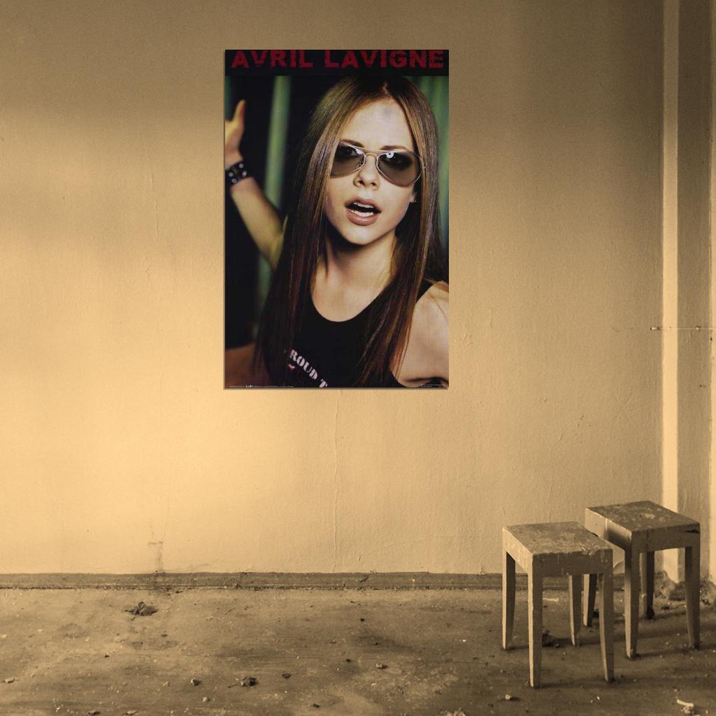 Avril Lavigne Decor Wall Print Poster - Rockstar Vibes