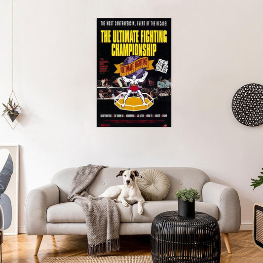 UFC Ultimate Fighting Championships Vintage 1993 Decor Wall Print Poster - xonomax