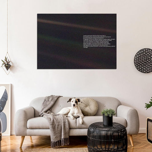 Carl Sagan: Pale Blue Dot Quote Space Decor Wall Print POSTER - xonomax