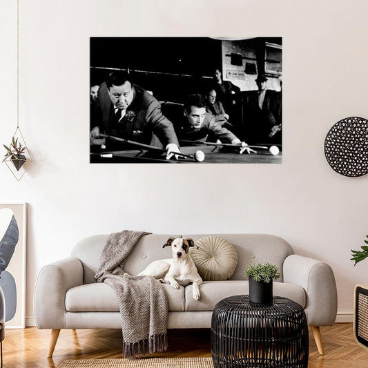 The Hustler Movie 1961 Paul Newman, Jackie Gleason WALL PRINT POSTER - xonomax