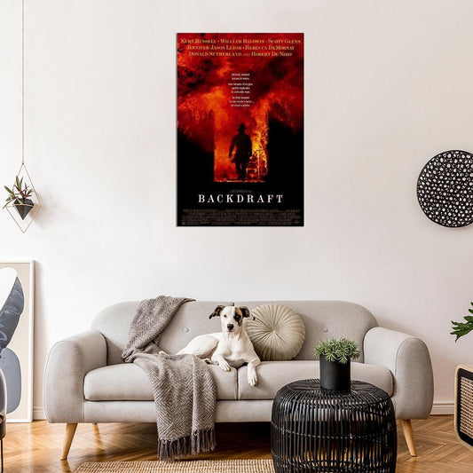Backdraft Movie 1991 Kurt Russell, William Baldwin Decor Wall Print POSTER - xonomax