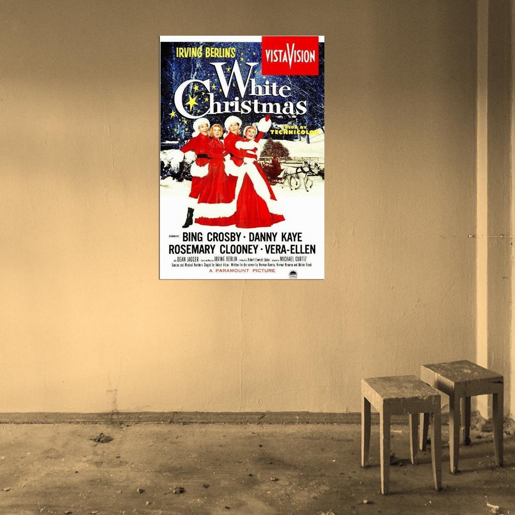 White Christmas Movie 1954 Bing Crosby, Danny Kaye Decor Wall Print POSTER