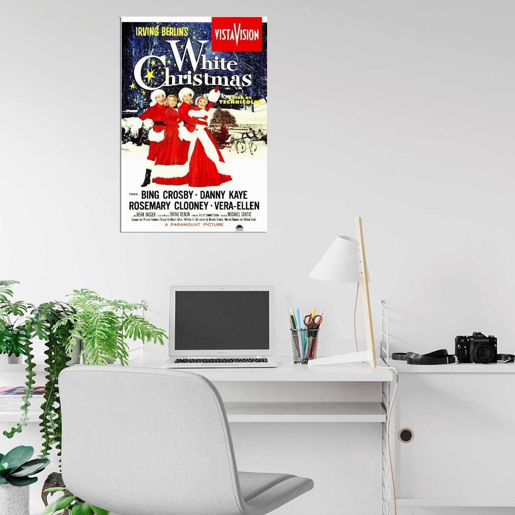White Christmas Movie 1954 Bing Crosby, Danny Kaye Decor Wall Print POSTER