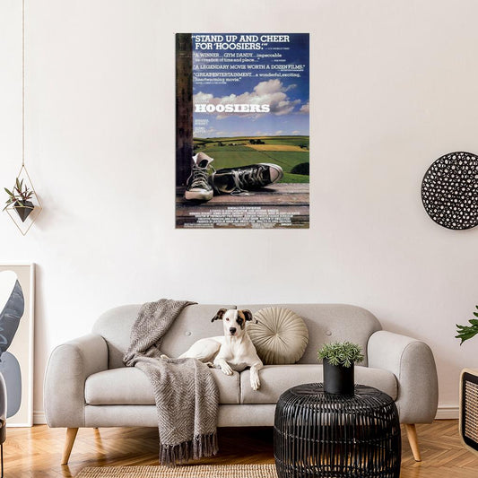 Hoosiers Movie 1986 Gene Hackman, Barbara Hershey WALL PRINT POSTER - xonomax