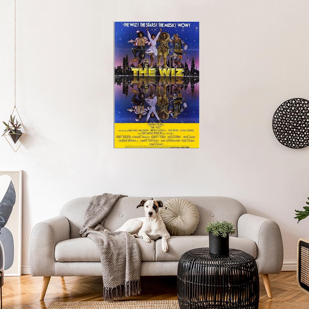 The Wiz Movie 1978 Diana Ross, Michael Jackson tyle Print POSTER
