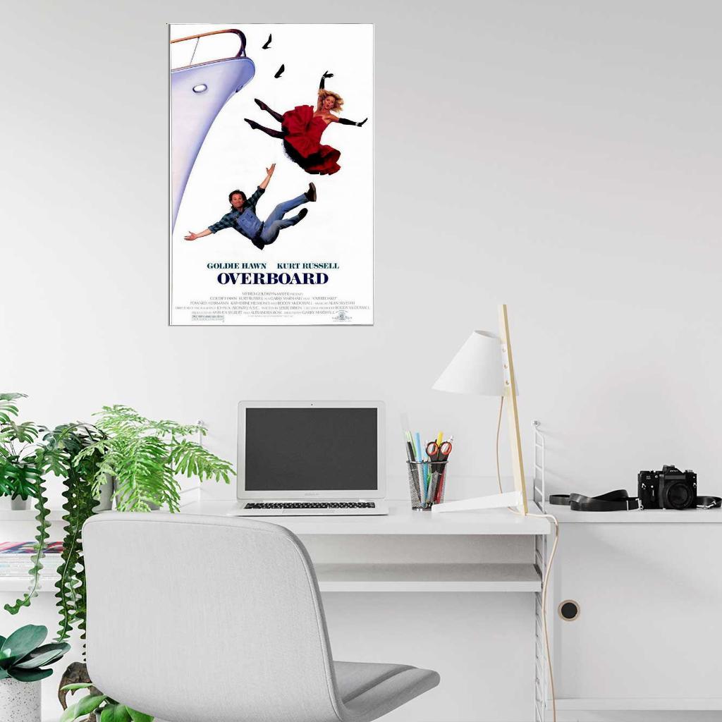 Overboard Movie Goldie Hawn, Kurt Russell Print POSTER