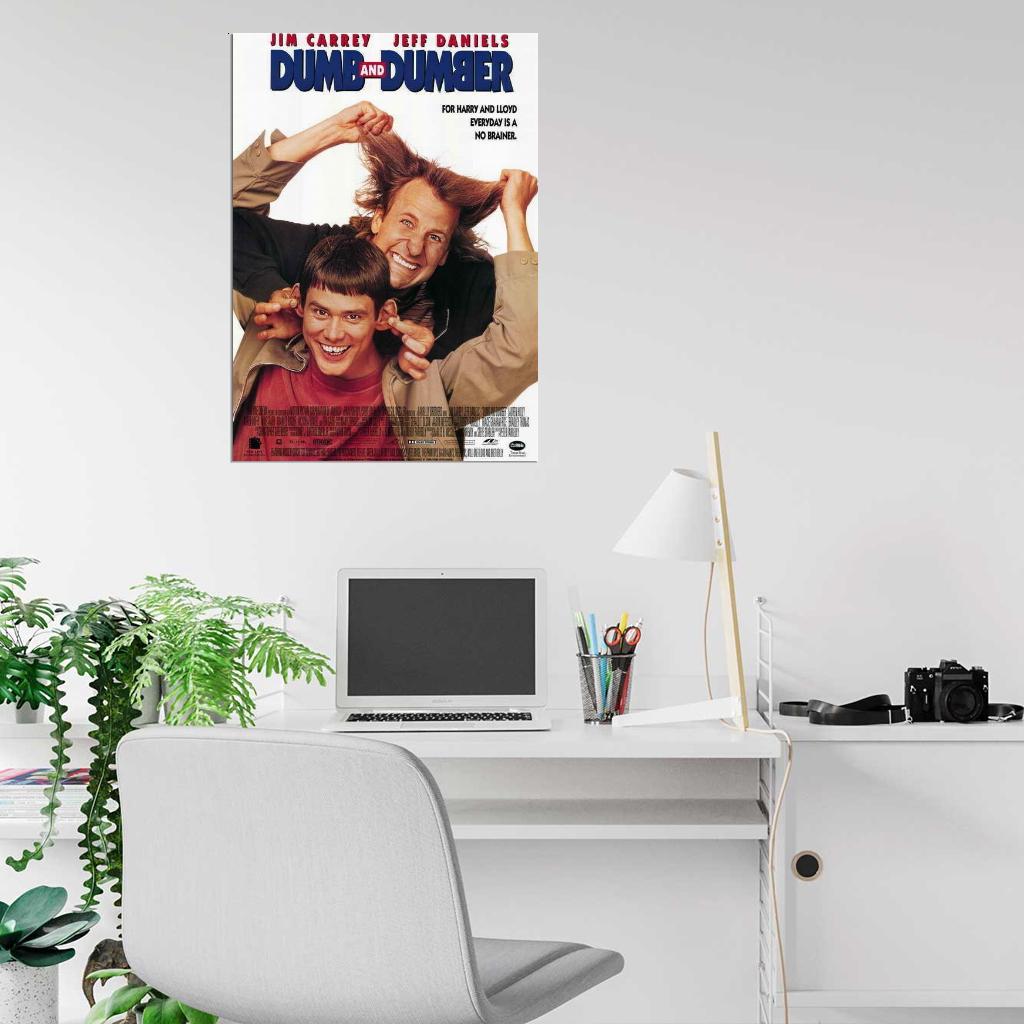 Dumb And Dumber Movie 1994 Jim Carrey Jeff Daniels Wall Art Decor PRINT POSTER