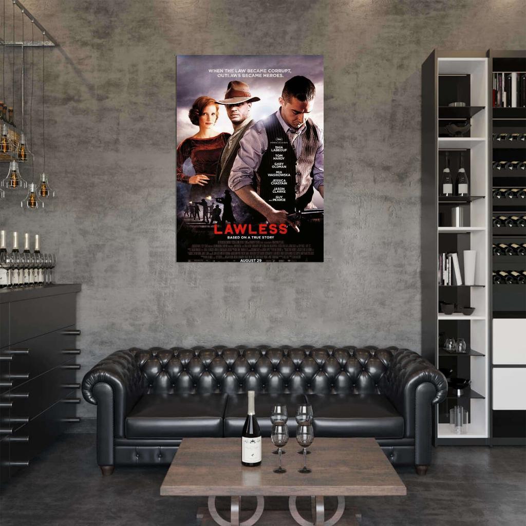 Lawless Movie 2012 Shia LaBeou Tom Hardy Decor Wall Print POSTER