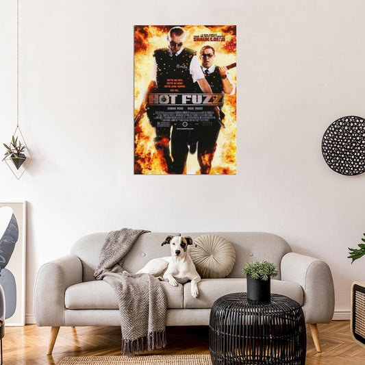 Hot Fuzz Movie 2007 Simon Pegg Nick Frost Decor Wall Print POSTER - xonomax