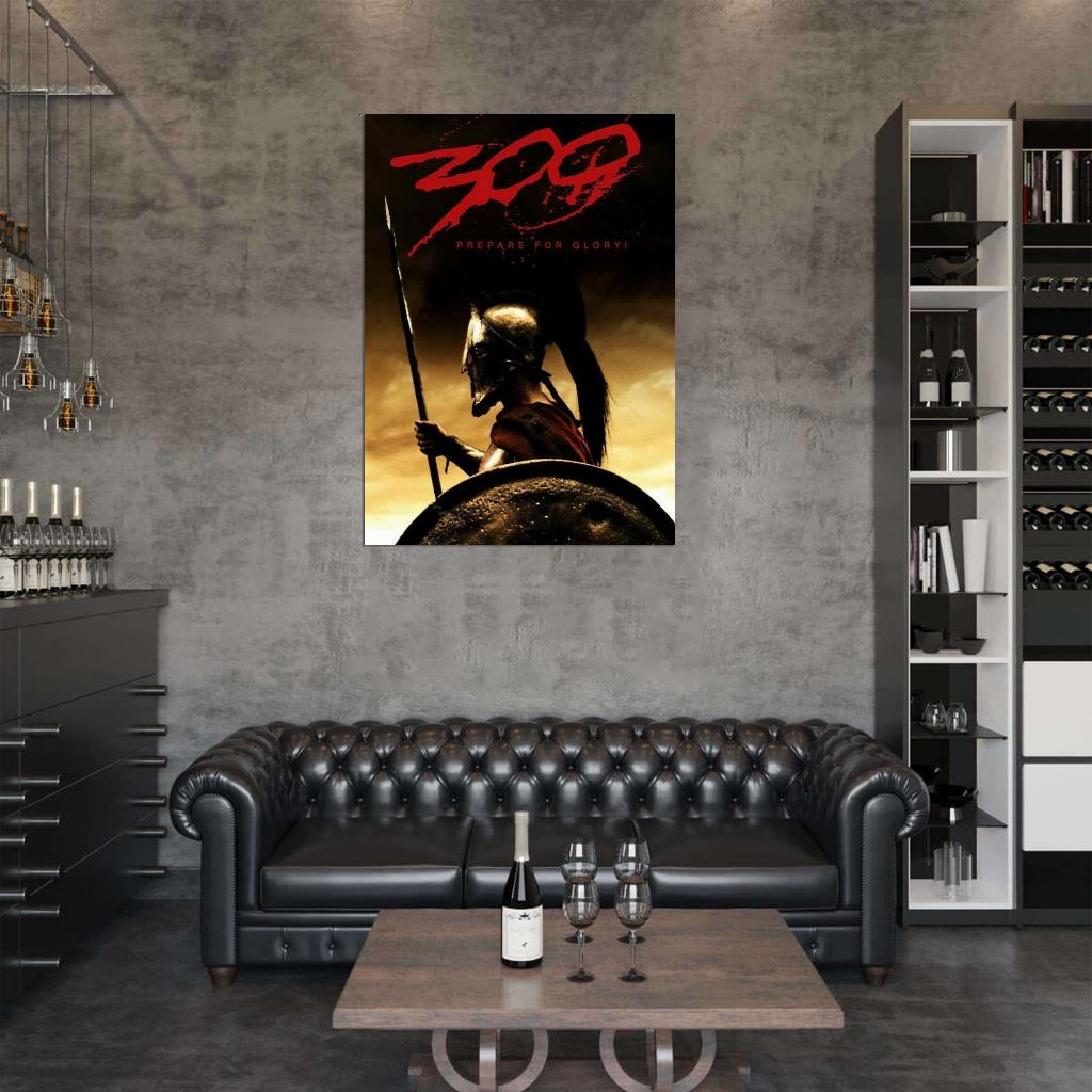 300 Movie 2006 Gerard Butler, Lena Headey Decor Wall Print POSTER