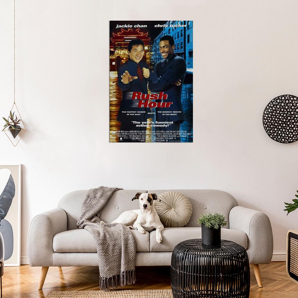 Rush Hour Movie Jackie Chan Сhris Tucker Decor Wall Print POSTER