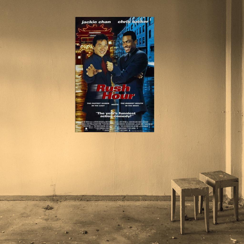 Rush Hour Movie Jackie Chan Сhris Tucker Decor Wall Print POSTER