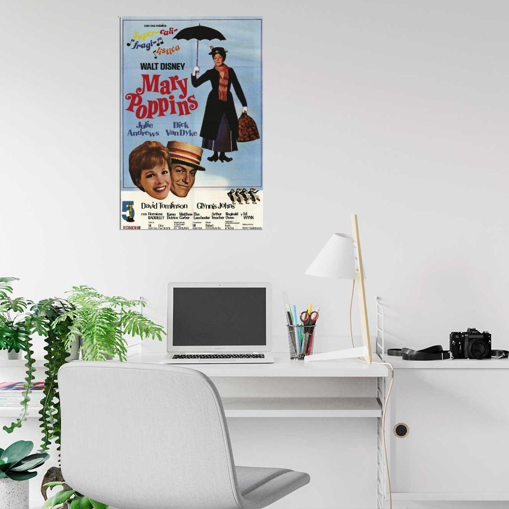 Mary Poppins Movie 1964 Julie Andrews, Argentine Decor Wall Print POSTER