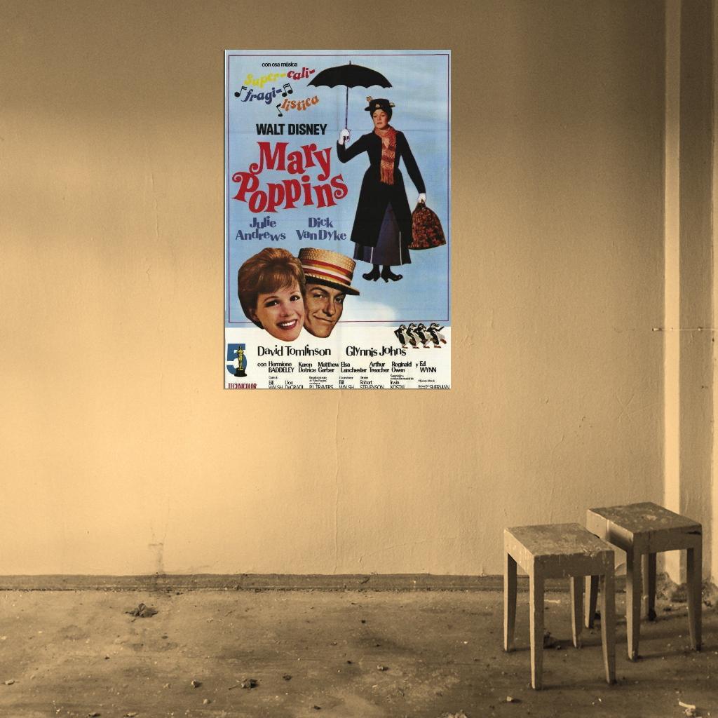 Mary Poppins Movie 1964 Julie Andrews, Argentine Decor Wall Print POSTER