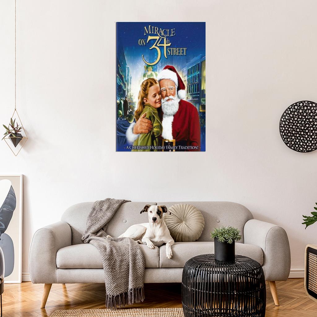 Miracle on 34th Street Movie 1947 Maureen O Hara John Payne Decor Wall Print POSTER