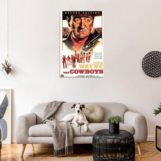 The Cowboys Movie 1972 John Wayne, Bruce Dern Decor Wall Print POSTER - xonomax