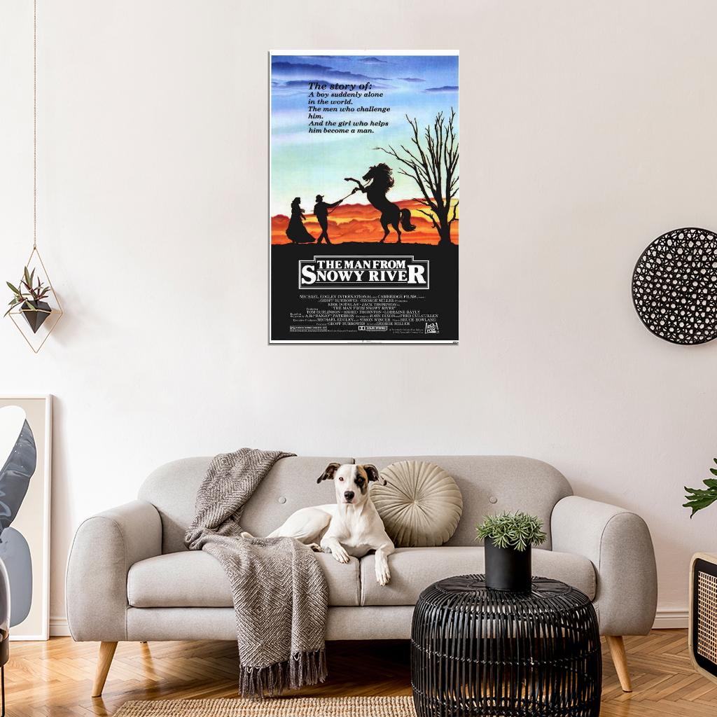 The Man from Snowy River Movie 1982 Kirk Douglas Decor Wall Print POSTER