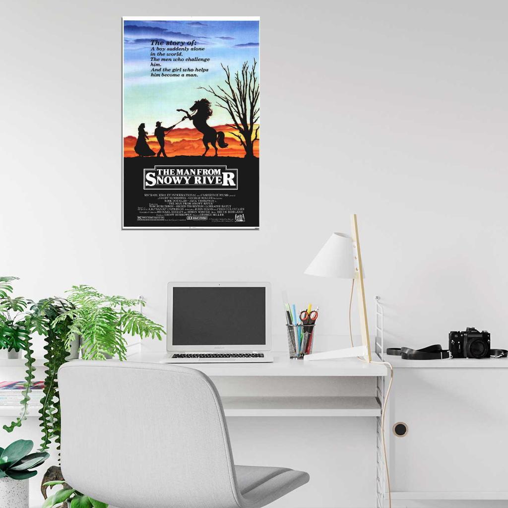 The Man from Snowy River Movie 1982 Kirk Douglas Decor Wall Print POSTER