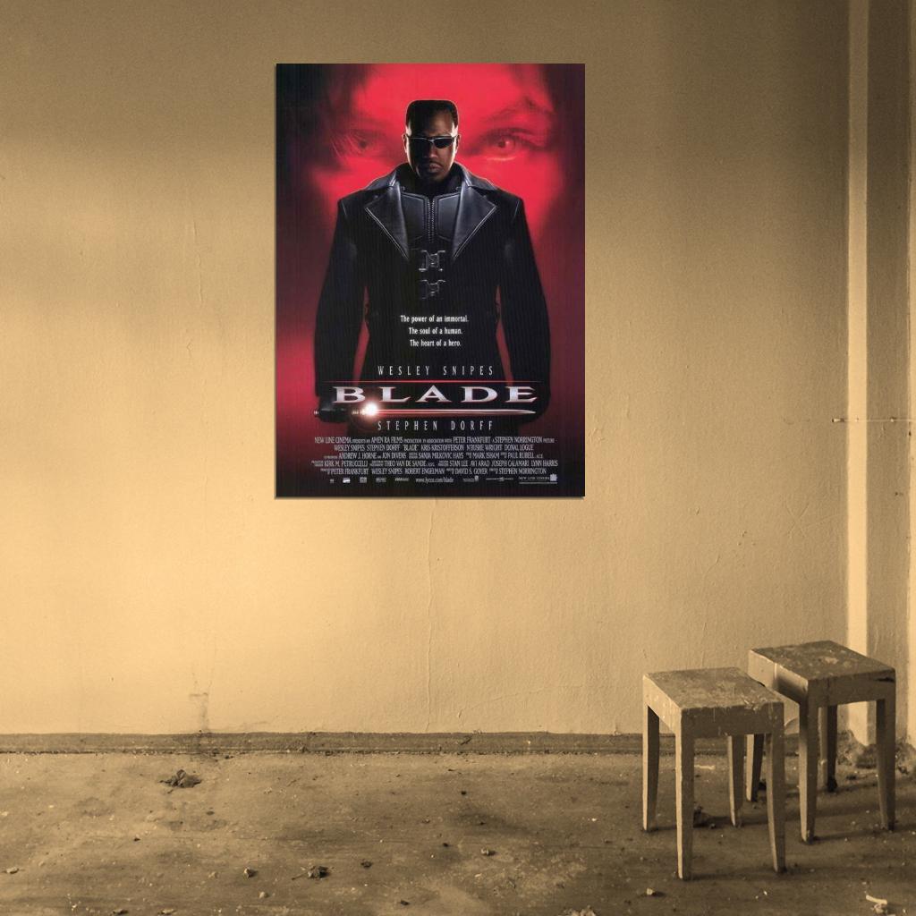 Blade Movie 1998 Wesley Snipes Stephen Dorff Decor Wall Print POSTER