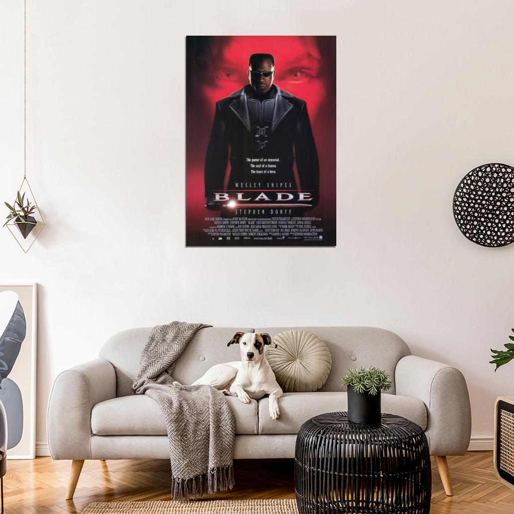 Blade Movie 1998 Wesley Snipes Stephen Dorff Decor Wall Print POSTER