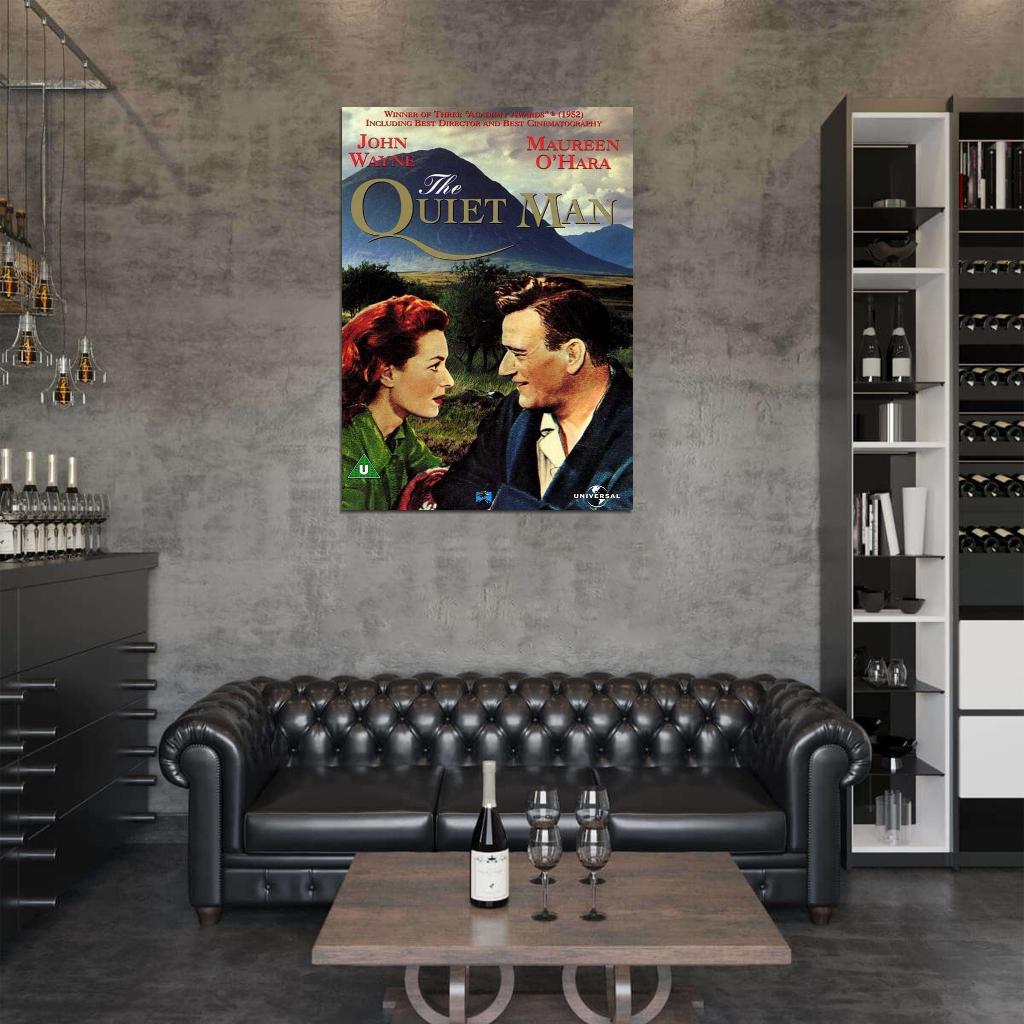 The Quiet Man Movie 1952 John Wayne, Maureen O Hara Decor Wall Print POSTER