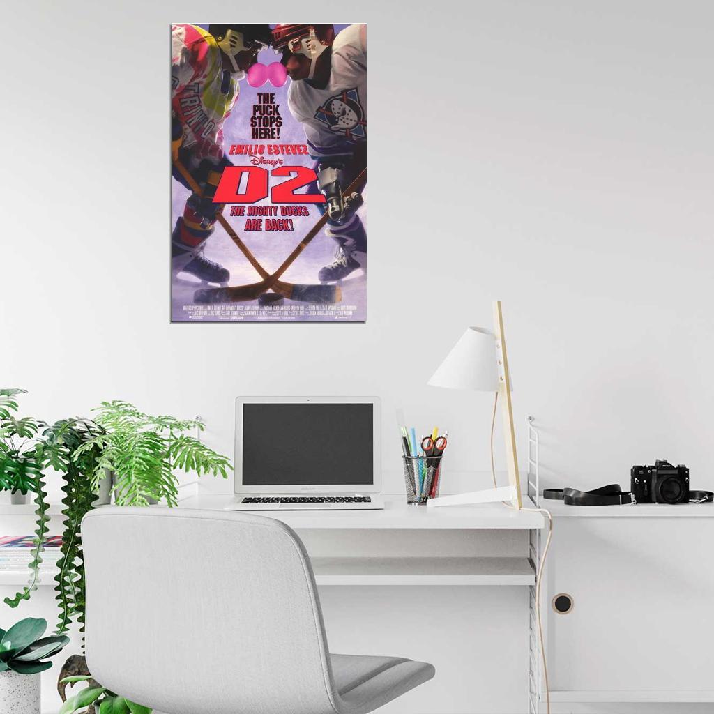 D2 The Mighty Ducks Movie 1994 Emilio Estevez Decor Wall Print POSTER