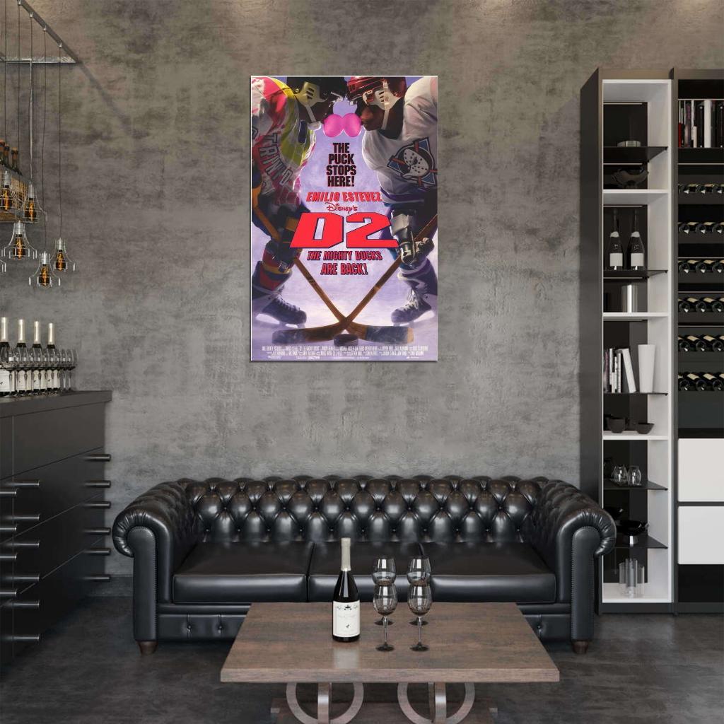 D2 The Mighty Ducks Movie 1994 Emilio Estevez Decor Wall Print POSTER