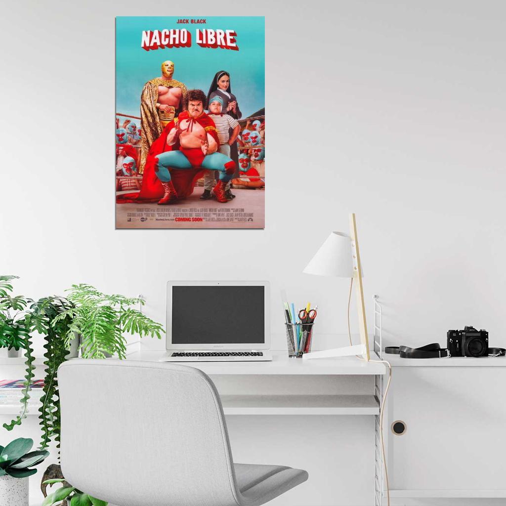 Nacho Libre Movie Jack Black, Efren Ramirez Decor Wall Print POSTER