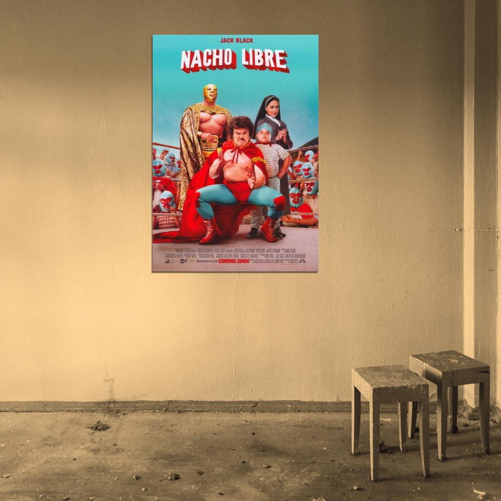 Nacho Libre Movie Jack Black, Efren Ramirez Decor Wall Print POSTER