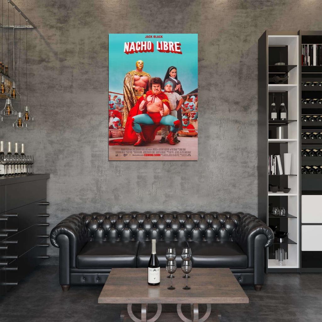 Nacho Libre Movie Jack Black, Efren Ramirez Decor Wall Print POSTER