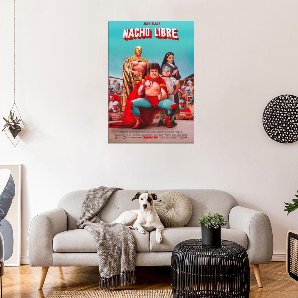 Nacho Libre Movie Jack Black, Efren Ramirez Decor Wall Print POSTER