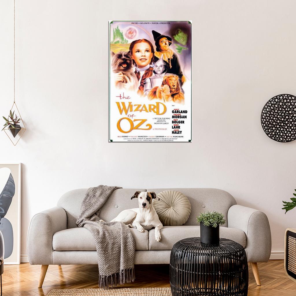 The Wizard of Oz Movie 1939 Judy Garlan Frank Morgan Decor Wall Print POSTER