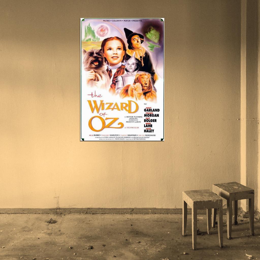 The Wizard of Oz Movie 1939 Judy Garlan Frank Morgan Decor Wall Print POSTER