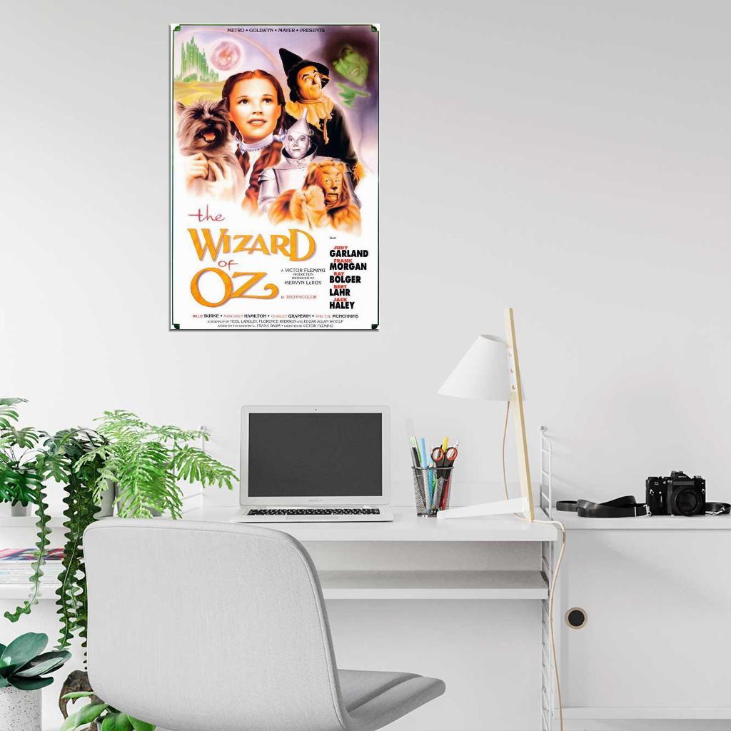 The Wizard of Oz Movie 1939 Judy Garlan Frank Morgan Decor Wall Print POSTER