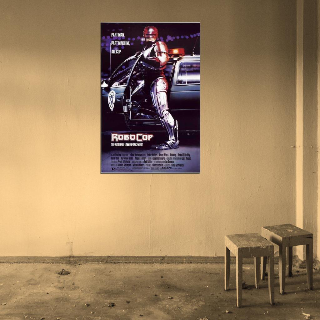 RoboCop Peter Weller, Nancy Allen, Ronny Cox Decor Wall Print POSTER