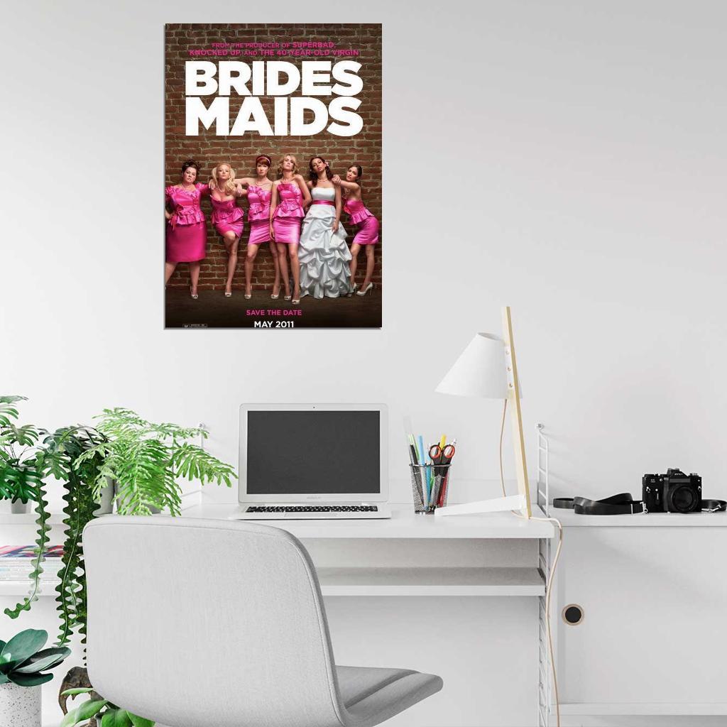 Bridesmaids Movie 2011 Kristen Wiig Maya Rudolph Rose Byrne Decor Wall Print POSTER