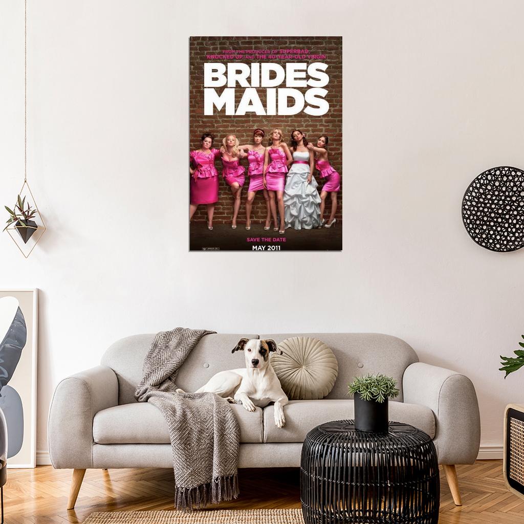 Bridesmaids Movie 2011 Kristen Wiig Maya Rudolph Rose Byrne Decor Wall Print POSTER