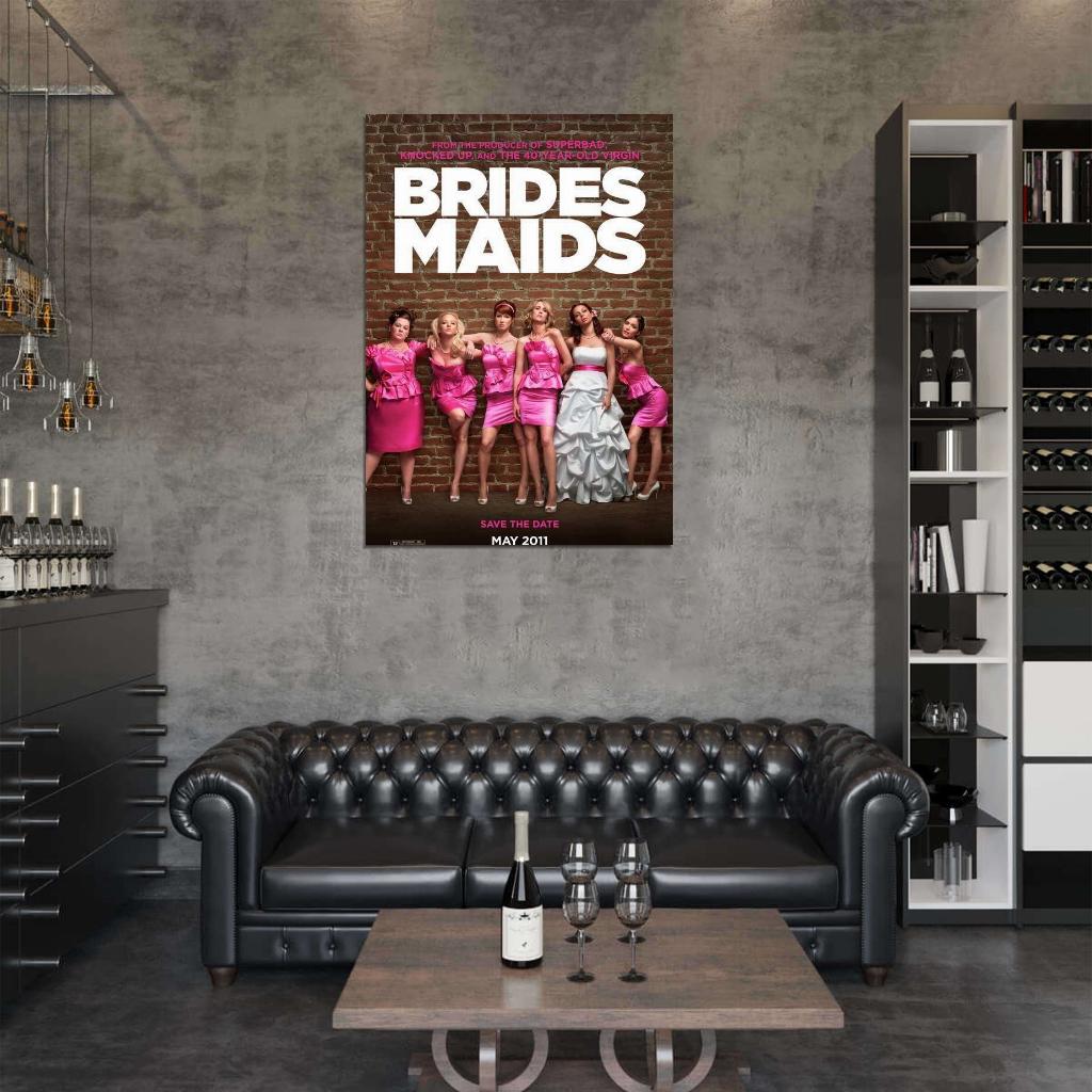 Bridesmaids Movie 2011 Kristen Wiig Maya Rudolph Rose Byrne Decor Wall Print POSTER