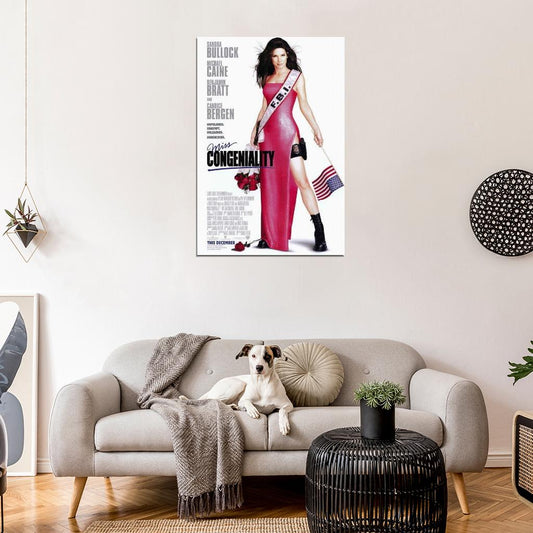 Miss Congeniality Movie 2000 Sandra Bullock Decor Wall Print POSTER - xonomax