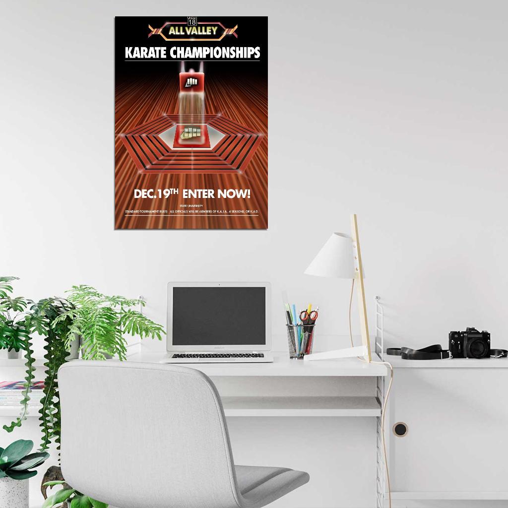 Karate Kid Tournament All Valley From 1984 Movie Wall Print POSTER - xonomax