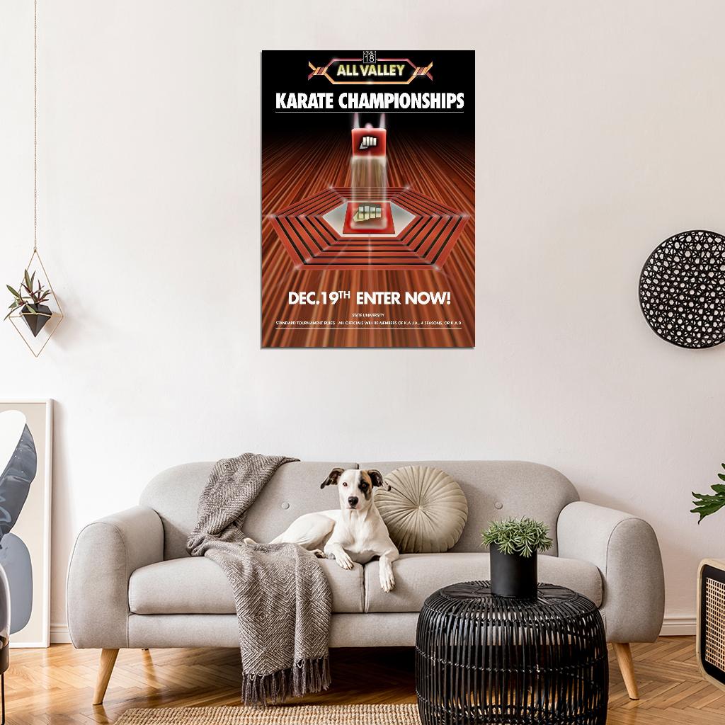 Karate Kid Tournament All Valley From 1984 Movie Wall Print POSTER - xonomax