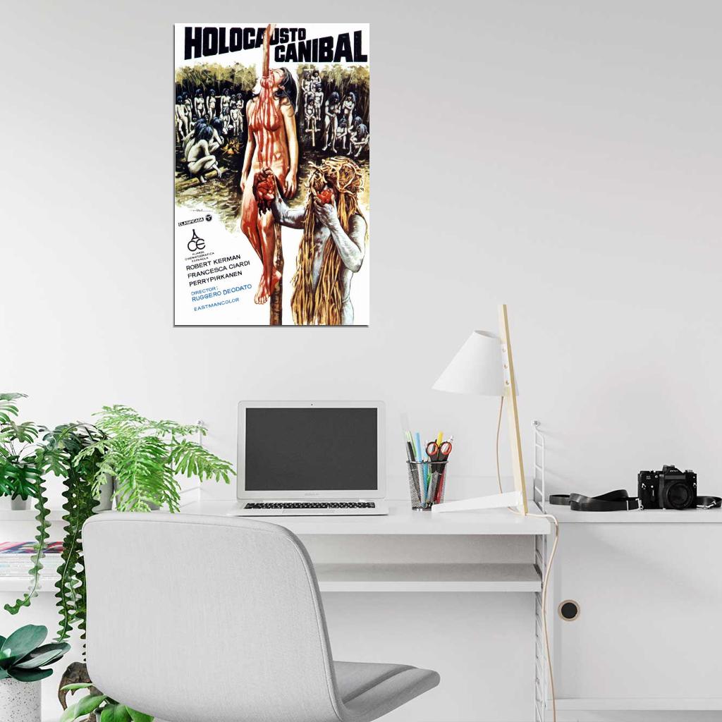 CANNIBAL HOLOCAUST Italian Movie 1980 Gore Deodato BANNED Wall Print POSTER