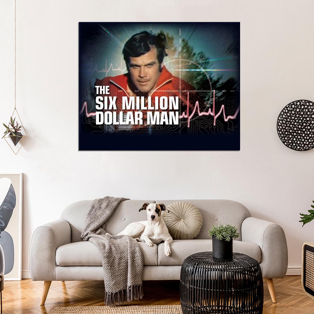 THE SIX MILLION DOLLAR MAN Movie 1973 Steve Austin 70's Decor Wall POSTER Print