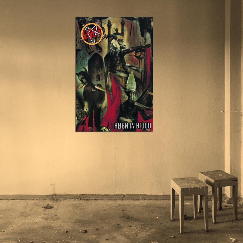 Reign in Blood 1986 Studio Album by Slayer Decor Wall Print POSTER - xonomax
