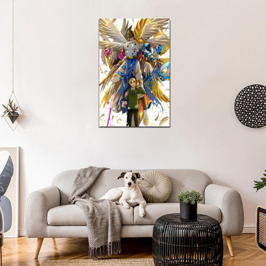 Digimon Adventure Tri Anime Patamon Holy Angemon Decor Wall Print POSTER - xonomax
