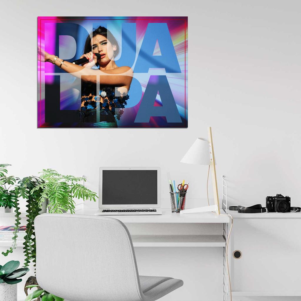 Dua Lipa R&B Singer RnB Music Pop Art Poster