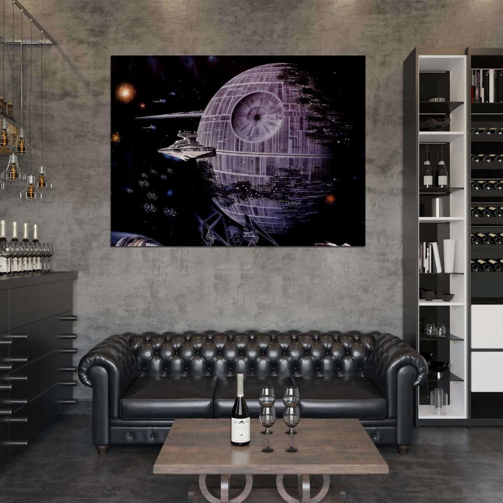 Imperial Death Star Destroyer TIE Star Wars Wall Print Poster - xonomax