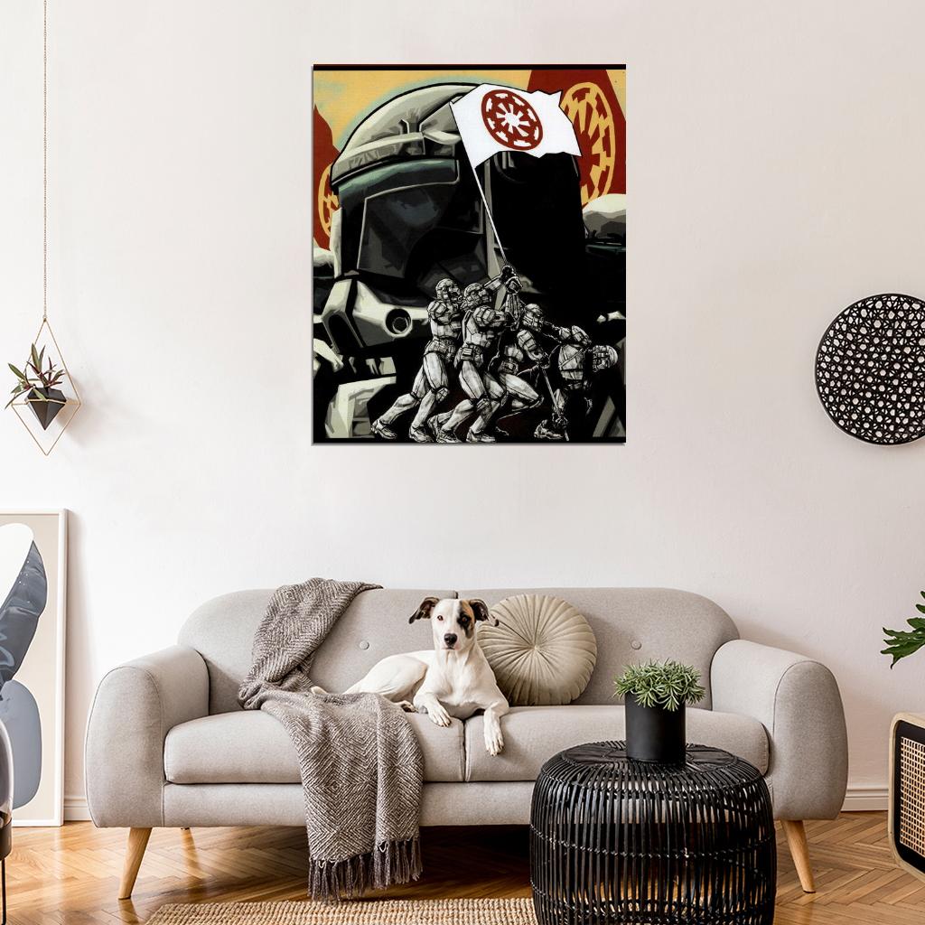 Clone Republic Commando Delta Art Star Wars Wall Print Poster