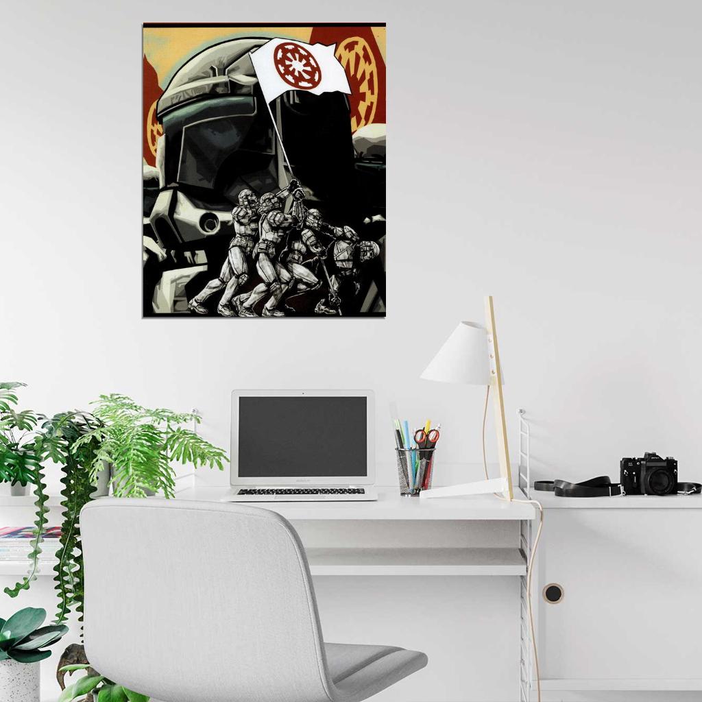 Clone Republic Commando Delta Art Star Wars Wall Print Poster